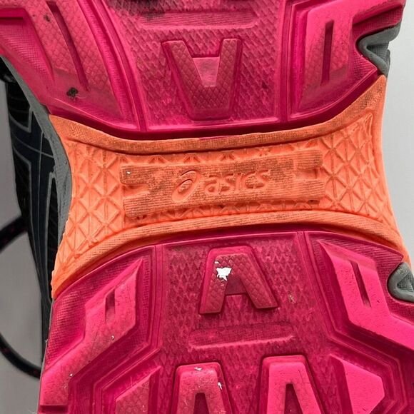 ASICS Womens Running Shoes 6.5 Black Pink Gel-Venture 7 Trail Arhletic Sneakers - Picture 9 of 15